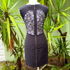 Urban Outfitters Lace Back Black Dress